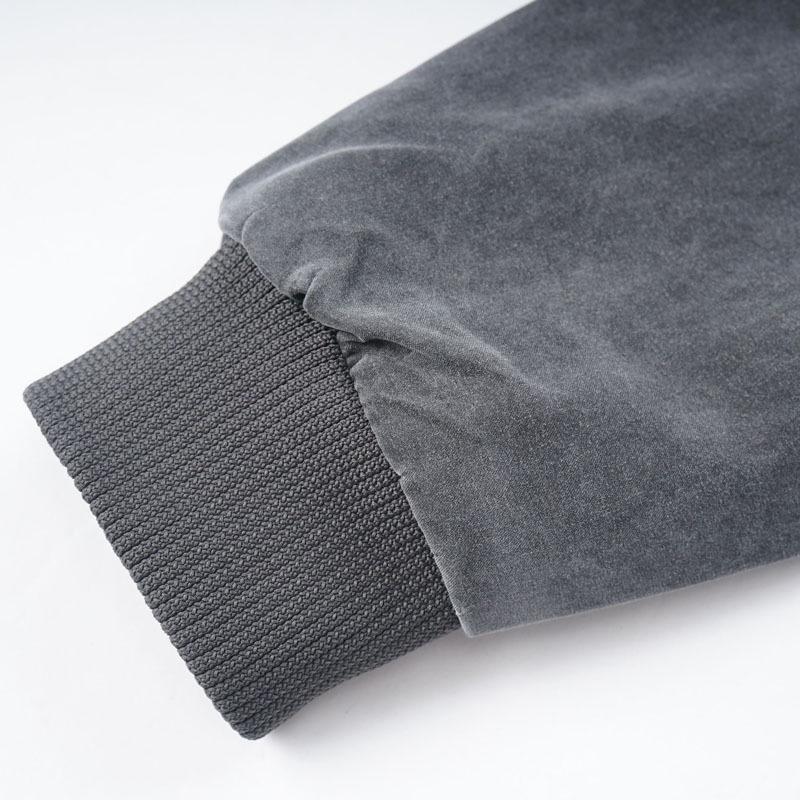 Men's Retro Washed Cotton Stand Collar Jacket - Casual Loose Fit, Autumn Wear