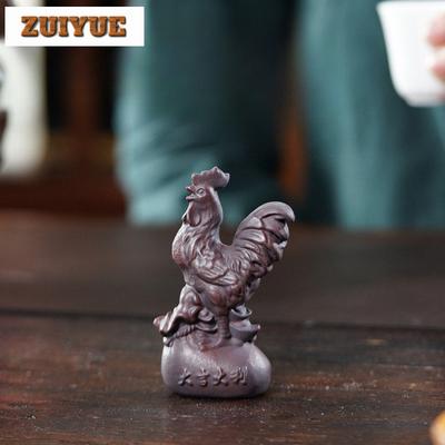 Yixing Zisha Golden Rooster Tea Pet Japanese Lucky Model Tea Figurine Play Toys Tea Statue Ornaments Can Be Raised For Tea Craft