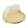 Woven Fruit Vegetable Basket with Anti-Mosquito Net Foldable Design