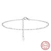 ORSA JEWELS 14K Gold 1,2 mm Italienische Cubanische Kette Fußkettchen für Damen 925 Sterling Silber Feines Sommer Strand Fußarmband Fußkettchen SA43