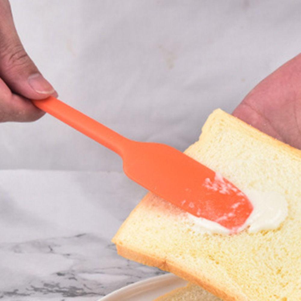 Silicone Jam Spatula Integrated Cream Spatula Portable Baking Scraper Kitchen Baking Tool