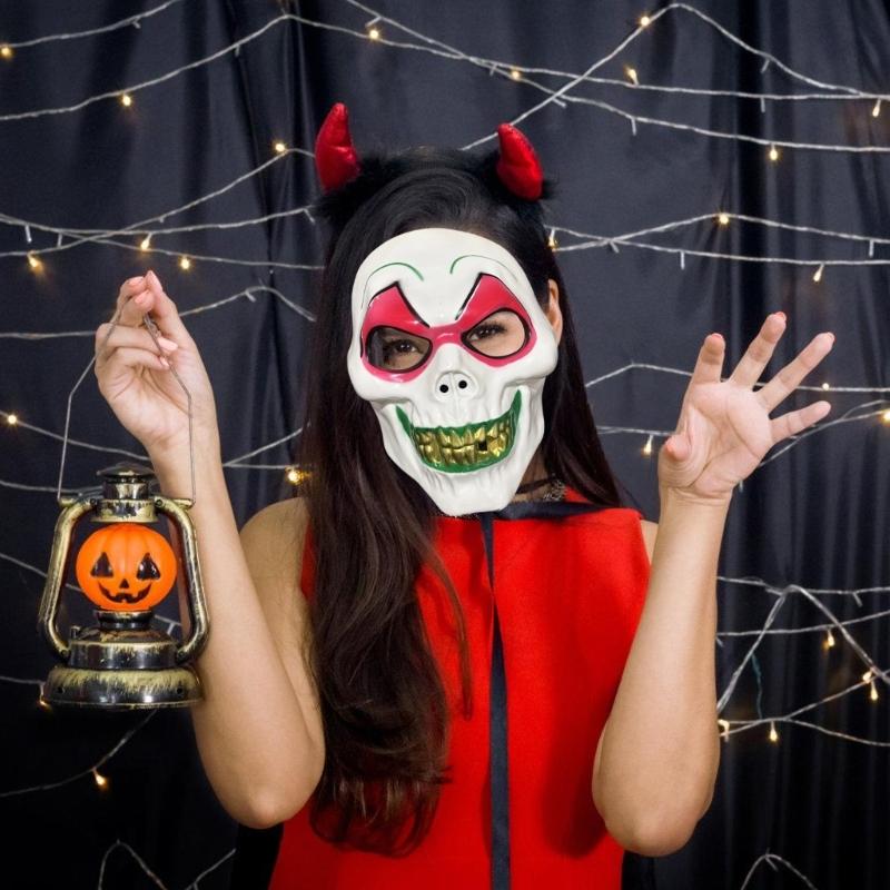 Adjustable Elastic Band Plastic Gold Teeth Mask For Halloween Costume Parties Themed Celebrations And Role Play