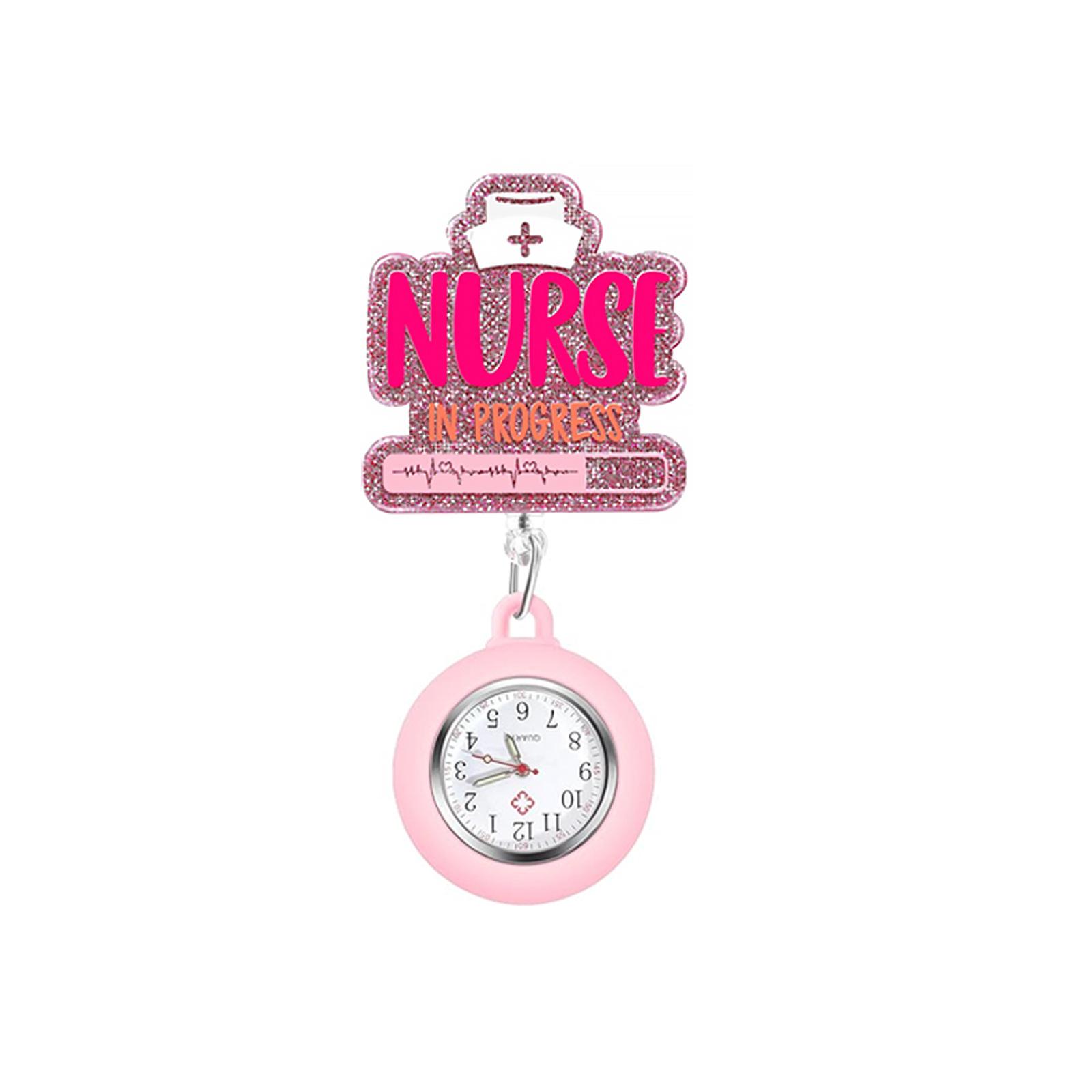 

Doctor Watch Acrylic Nurse Watch Pocket Watch Fob Badge Holder For Workplace Healthcare Professionals