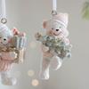2PCS Couple Bear Cute Resin Christmas Bear Resin Decorative Pendants  Party Supplies