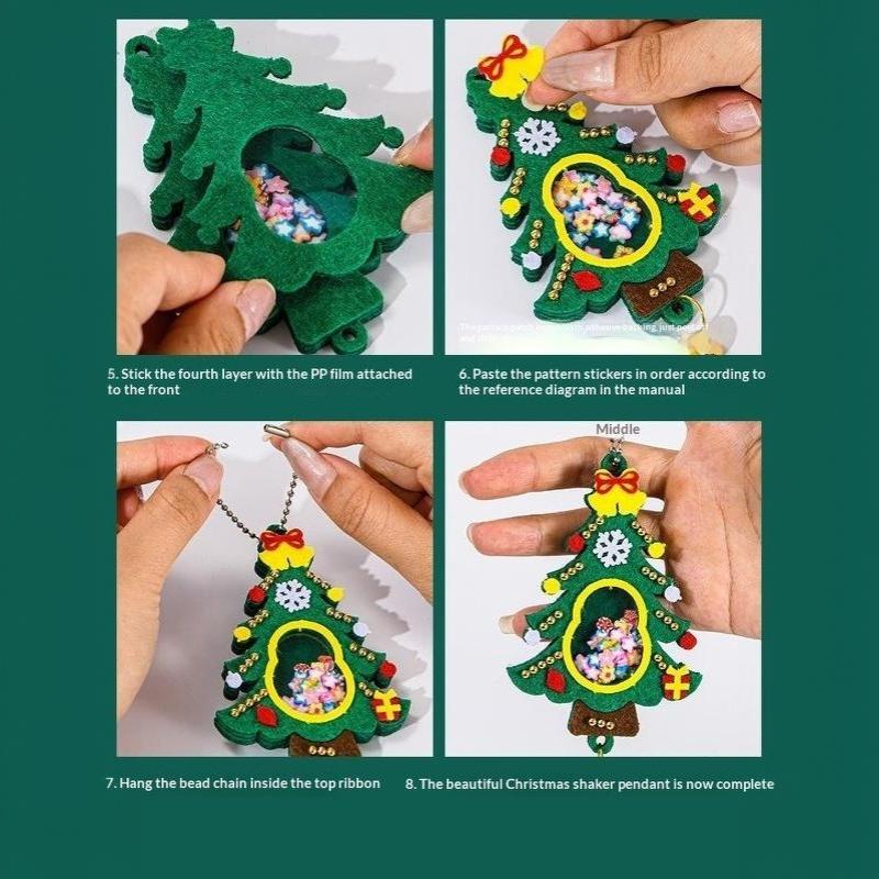 Christmas Small Gift Handmade Diy Pendant, Children'S Creative Toy Making Materials, Kindergarten Christmas Tree Decoration