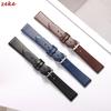 Wristband 10/12/14/16mm Watch Strap Universal Ultra-thin Leather Watchband Women Men Soft Silm Correas Bracelet with Steel Clasp