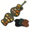 Portable High Capacity Guitar Pick Storage Bag Thickened Leather Durable Plectrum Universal Foldable Bag Ukulele Accessories