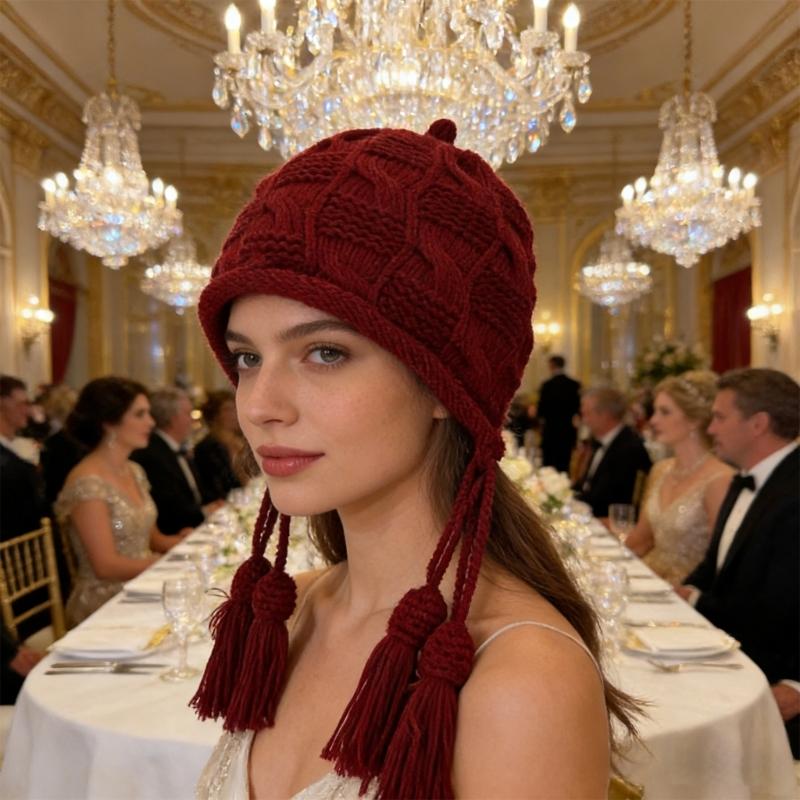 Fashion Knitted Fringe Beanies For Women Men Soft Warm Winter Hat With Stylish Tassels Design Fashion Warm Hat