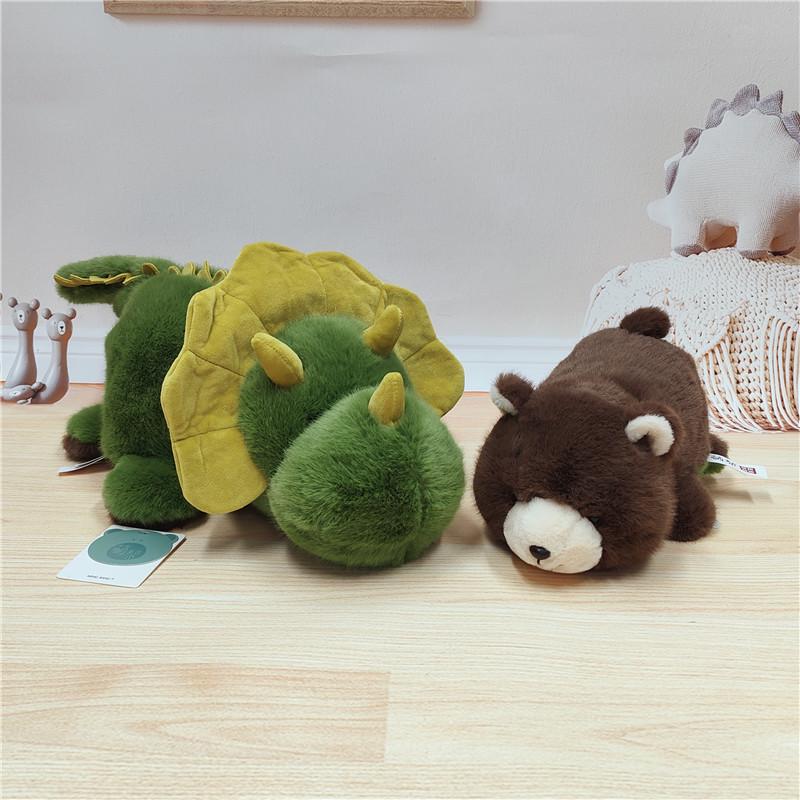 Dwustronna pluszowa zabawka: Panda, Koala, Leniwiec i Dinozaur – Uroczy, Kreatywny, Kojący Prezent Lalka.