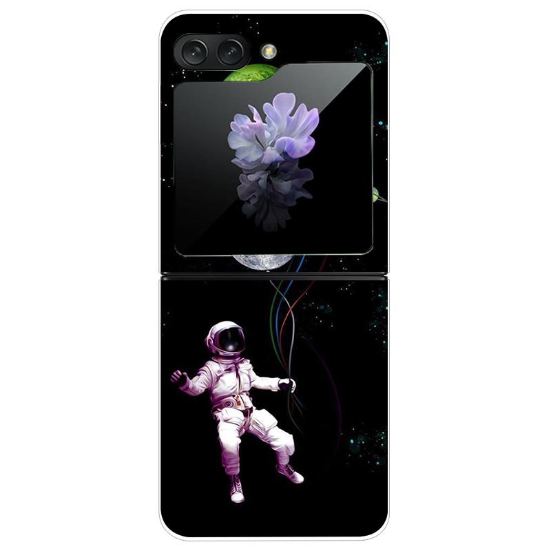 For Samsung Galaxy Z Flip 5 5G Case Cute Transparent PC Hard Case Back Cover For Samsung ZFlip5 Z Flip 5 Phone Coque Flip 5 Capa