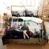 Avril Lavigne 3Pcs Bedding Set 3D Printed Music Singer Duvet Cover Pillowcase Twin Full Queen King Size Soft Microfiber
