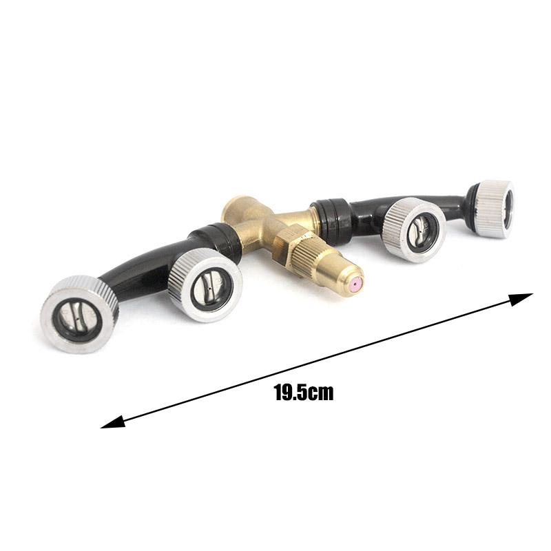 1/4'' Copper Nozzle Free Combination Water-Saving Pesticides Sprayer 3/4/5 Heads Adjustable Sprinkler High Pressure Atomization