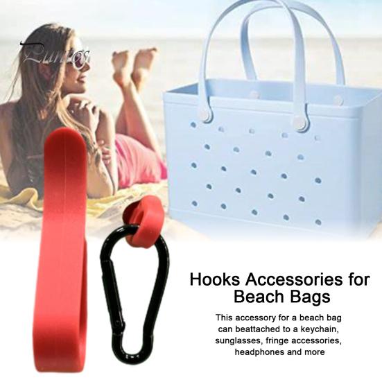 1 Set Beach Bag U-shaped Hook Carabiner Mushroom Buckle Heavy Duty EVA Summer Beach Tote Hole Handbag Hanger Accessories Kit