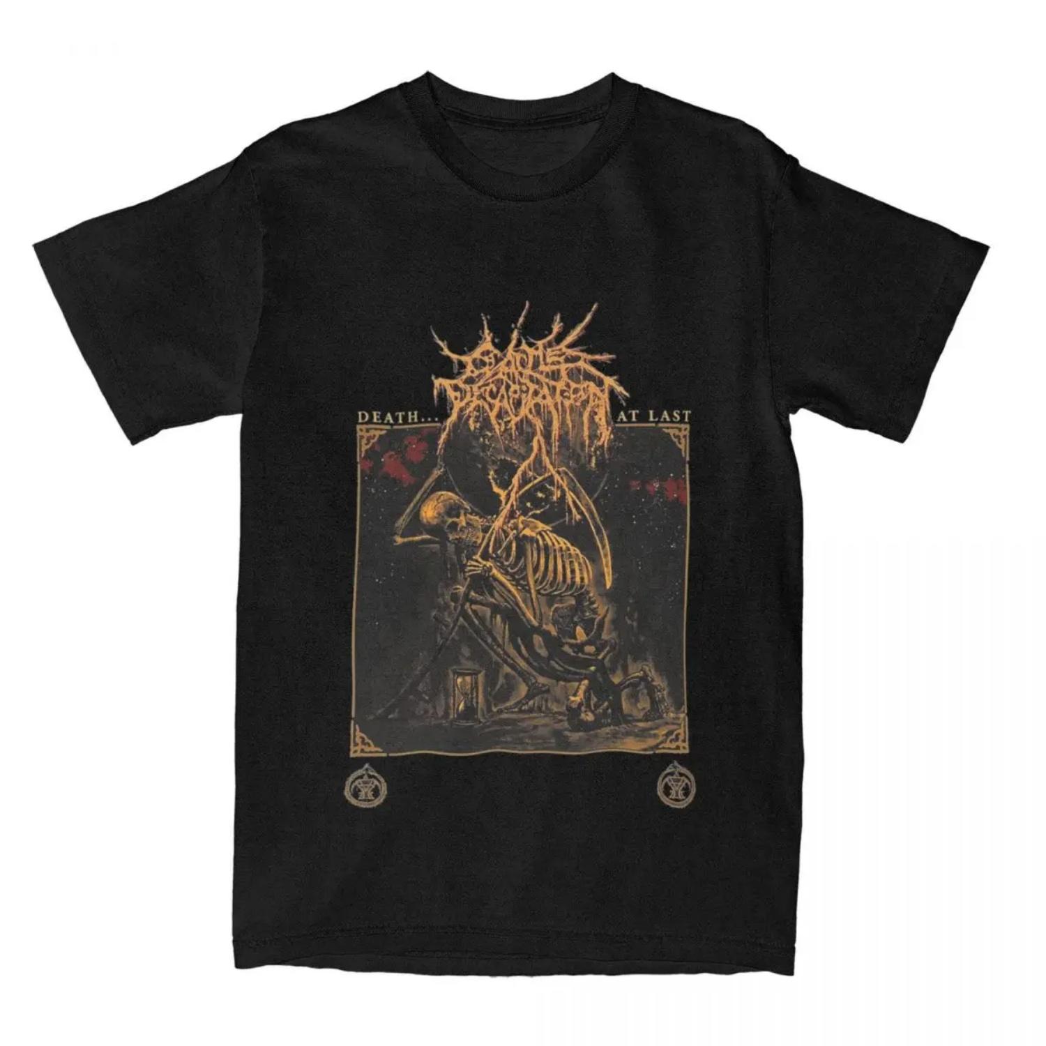 

Повседневные футболки с туром группы Cattle Decapitation для мужчин и женщин, футболки из чистого хлопка, больших размеров XXXXXL чёрный