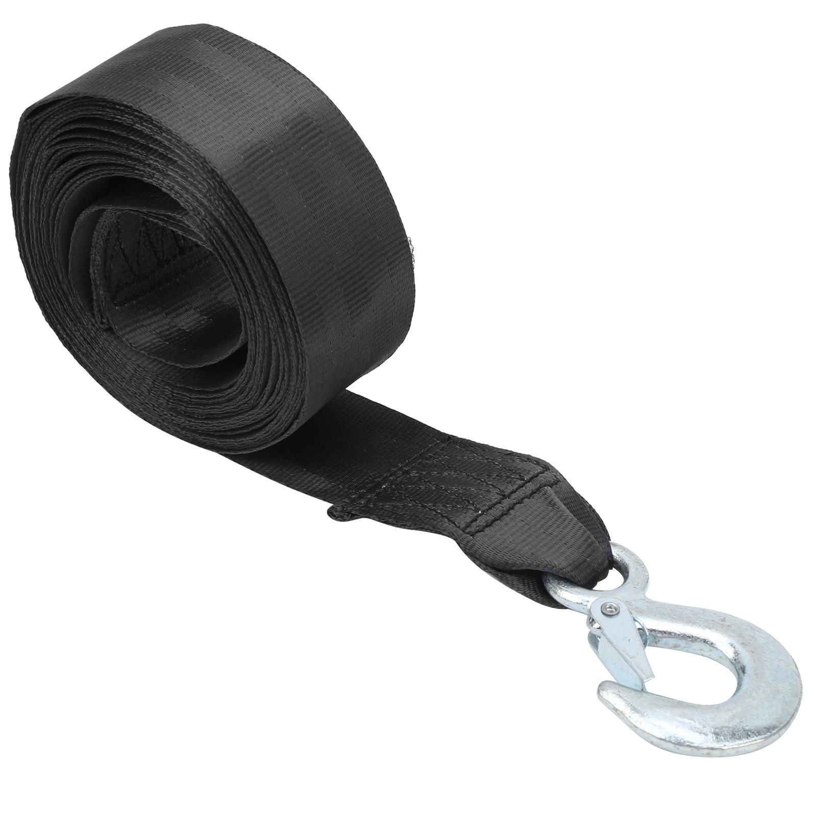 6M High Strength Polyester Trailer Belt Marine Winch Change Tape Heavy Hook Safety Belt
