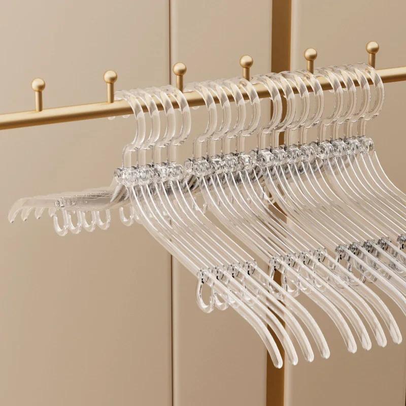 

5 шт. прозрачная дорожная вешалка для одежды, складная вешалка для пальто и шляп из ПЭТ для деловых поездок на открытом воздухе, органайзер для хранения в домашнем гардеробе 5PCS