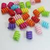 50pcs Mixed Color Spring Dreadlock Ring Charm Hair Braid Tubes Dreadlocks Beads  for Women Girls