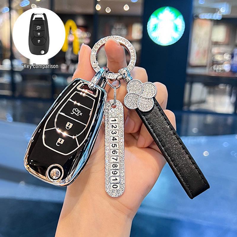 Chevrolet Car Key Case for Cruze, Aveo, Trax, Blazer, Cavalier, Sail