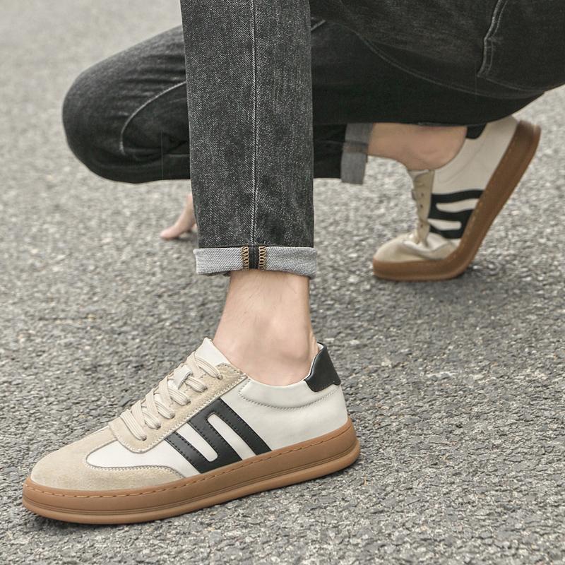 Brand Outdoor Men's Spring New Lace Up Comfortable Anti Slip Sports Board Shoes Retro Men Fashionable Breathable Casual Sneakers
