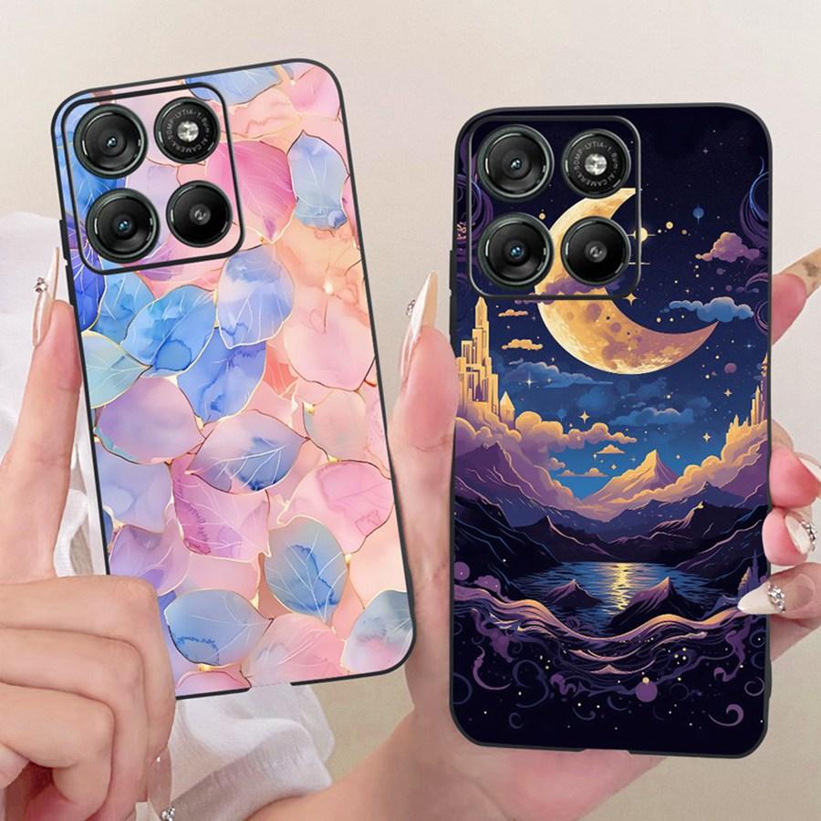 Voor Motorola Moto G67 G77 Hoesje Luxe Vlinder Geschilderde Cover 6.78'' Zacht Siliconen Telefoonhoesje Voor Moto G77 g 67 5G Fundas Coque