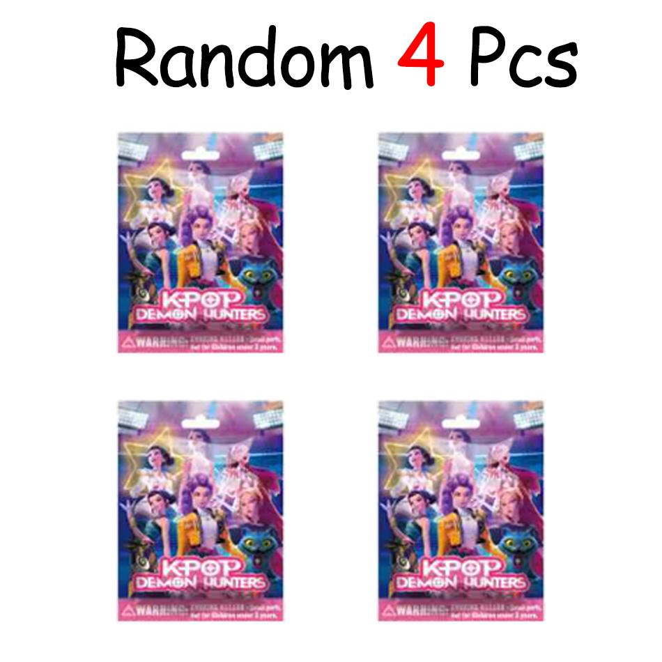 24pcs Random Blind Box 5-12cmAnime KPop Demon Hunters Girl Group RUMI MIRA ZOEY Figure Action Pvc Model Toys Ornaments Gifts
