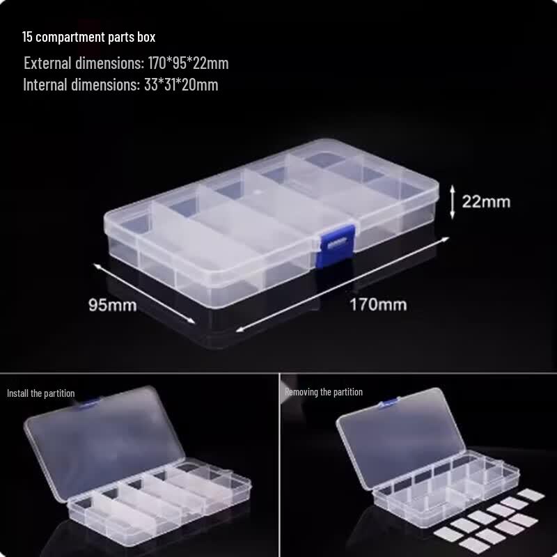 Modular Plastic Parts Storage Box