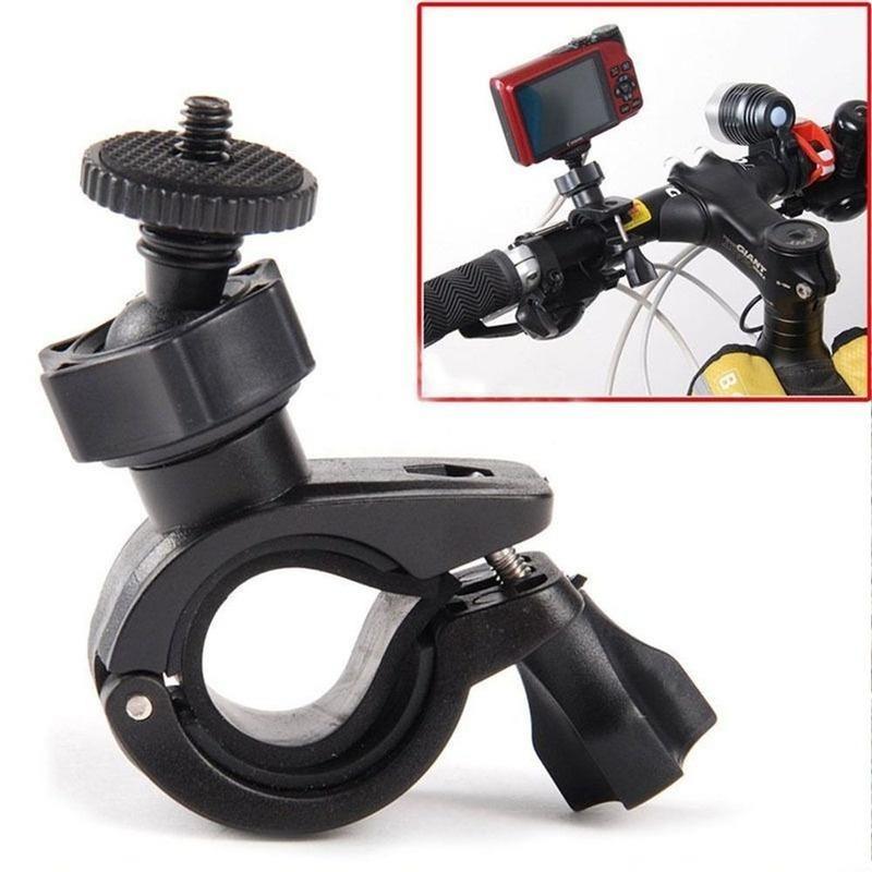 1PC/2PCS Black Camera Accessory Bike Motorcycle Useful Sport Camera Holder Bracket Handlebar Mount Stand
