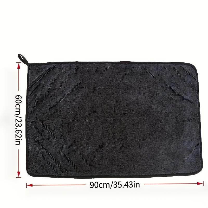 XXL Mikrofiber Bilhandduk för Torkning - Ultrakompakt, Hög Absorptionsförmåga, 1400 GSM, Twistad Luggdesign, Dubbelsidig, Fläckfri Detaljering