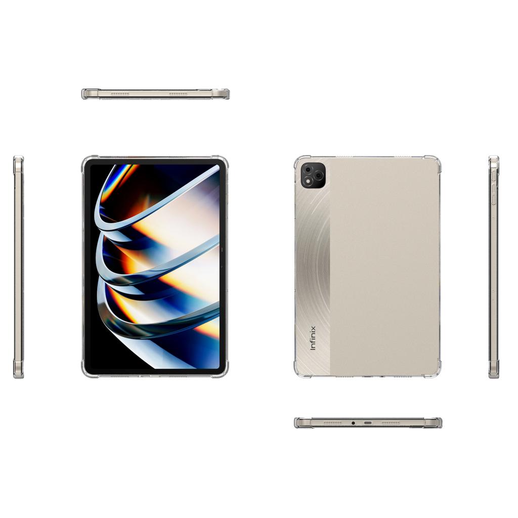 For Infinix Xpad Case Four Corner Shockproof Clear Tablet TPU Cover