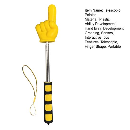 Teleskopowy wskaźnik nauczycielski Przenośny rozsuwany palec Ręczny prezenter Patyk Nauczanie w klasie szkolnej Tablica biała Chowany wskaźnik ręczny