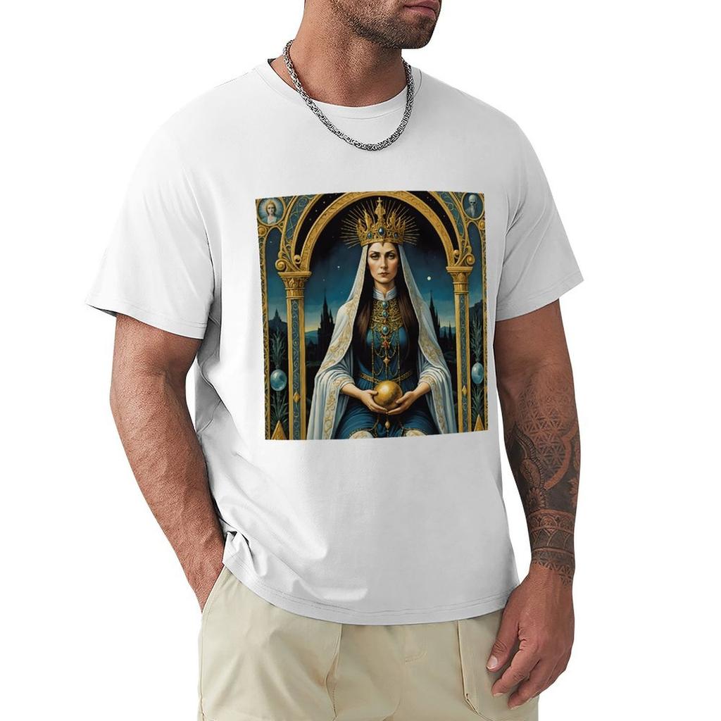 The High Priestess TShirt gifts for boyfriend boys animal print Luxury man Tshirts for men cotton