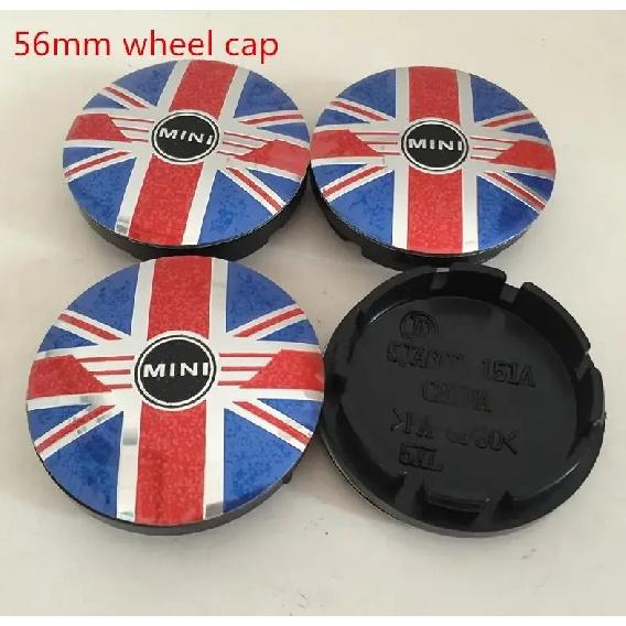 4pcs 56mm 60mm forMINI Car Emblem Wheel Hub Center Cap Badge Covers Sticker Decal Styling Accessories