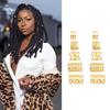 200Pcs Hair Dreadlocks Beads Flexible Alloy Exquisite Fashionable Hair Decorations Rings for Wedding Party