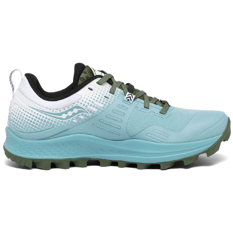 Saucony Comfortable Versatile Mesh Cushioning Non-Slip Wear-Resistant Low-Top Casual Running Shoes Women sneaker Blue White S10568-25
