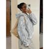Fall Winter New Women's Hooded Pullover Leopard Print Long Sleeve Casual Sweatshirt