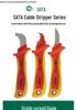 SATA VDE Insulated Cable Stripping Knife (Models 93470, 93471, 93472)