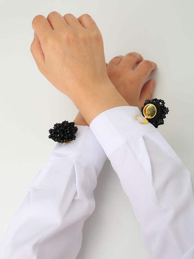 2pcs Button Covers for Shirt Rhinestone Sleeve Button Metal Cufflinks No Sewing Buttons Dress Decorative Cuff-link Birthday Gift