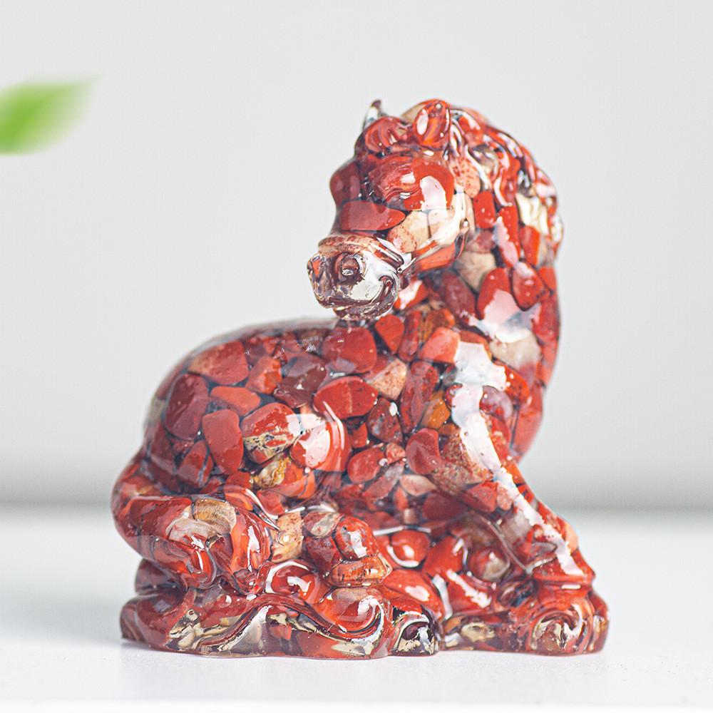 Natural Crystal Resin Figurine With Success Symbol For Home Decoration Gift