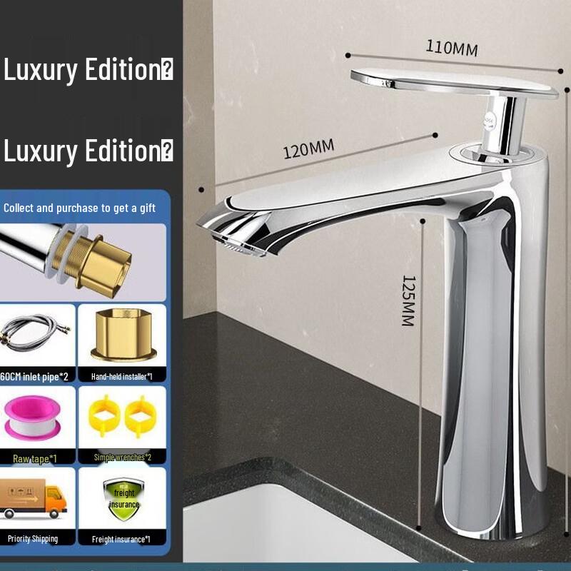 TLXT Luxury Washbasin Hot & Cold Faucet