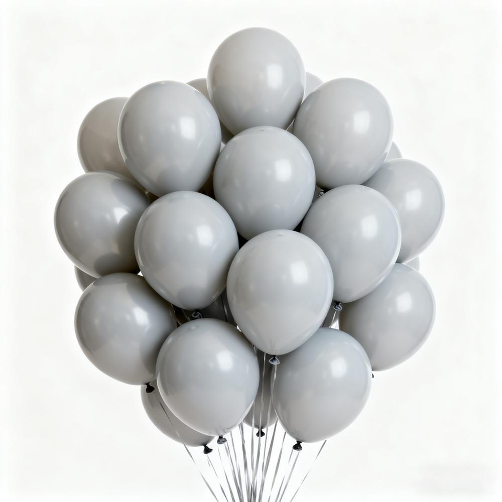 2-20pcs Gray Latex Balloon Wedding Birthday Anniversary Graduation Festival Celebration Indoor Party Decoration Grey Balloons