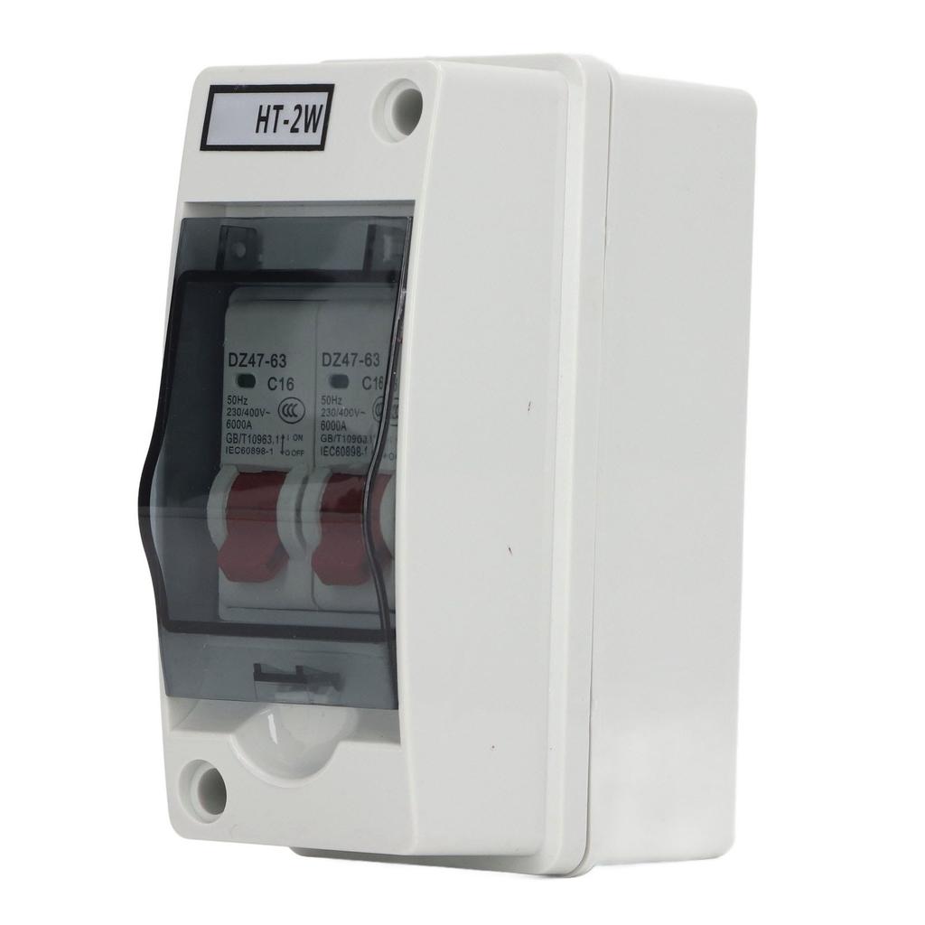 Leitungsschutzschalter DZ47 63 16A 230V 400V 2-polig Wasserdichter Hausleitungsschutzschalter für Außen