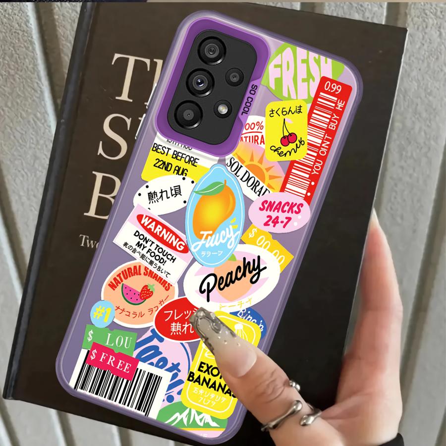 Fruit Pattern Phone Cover Case for Samsung Galaxy A17 A20s A21s A23 A31 A26 A15 A16 A13 A14 A12 A24 A25 A35 A34