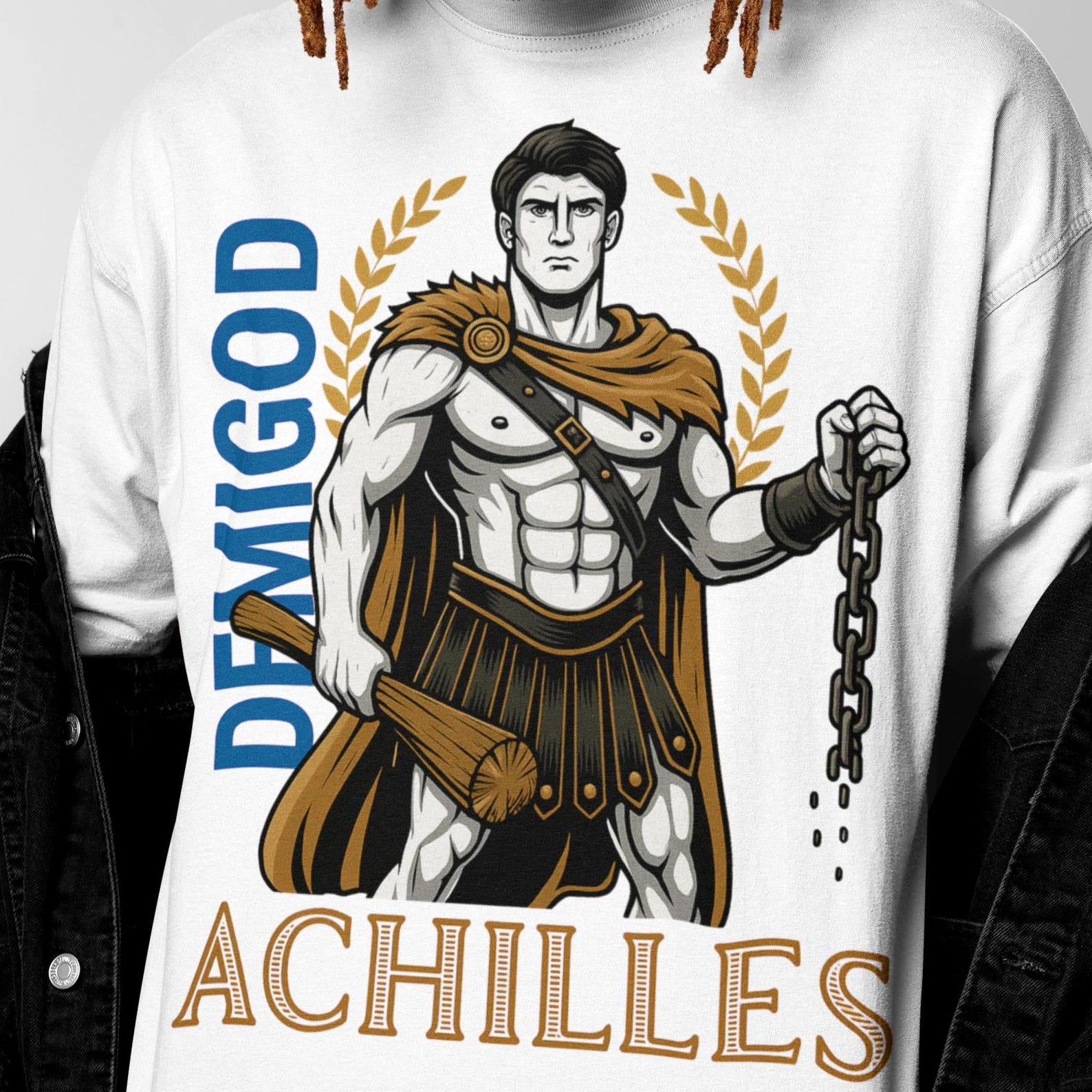 Achilles T-Shirt | Greek Mythology, Demigod Warrior XL