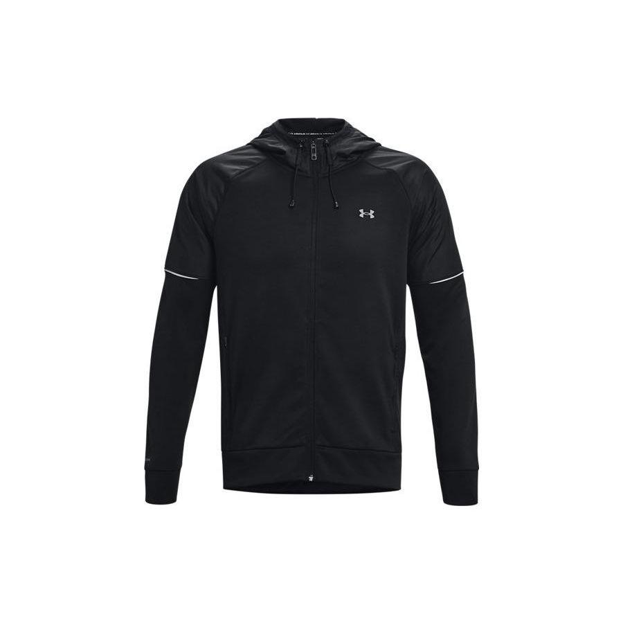 

Мужская куртка с капюшоном на молнии с воротником-стойкой с логотипом UA, черная 1373781-001 L