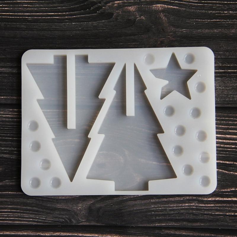 Christmas Tree 3D Puzzle Ornament Silicone Mold Perfect for Handcrafting Christmas Decorations for Home or Office