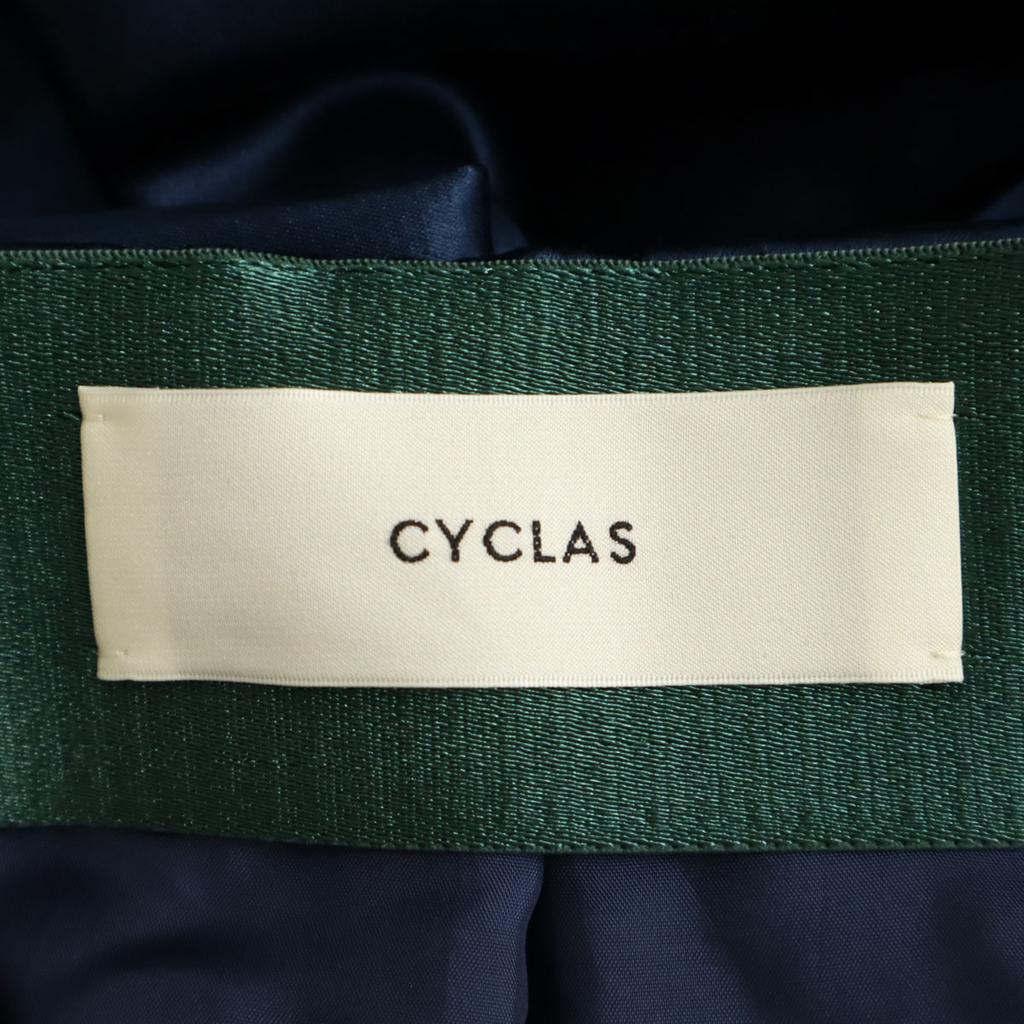 CYCLAS Made in Japan Silk Blend Long skirt 36 Navy Women Used