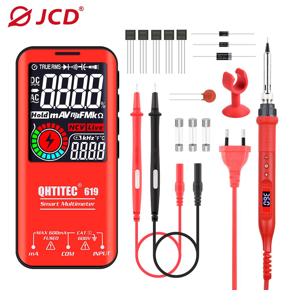 

Цифровой мультиметр, набор паяльников, тестер на 5999 отсчетов, зарядка через USB, T-rms, напряжение постоянного и переменного тока, емкость Ом, Ncv Multimetro