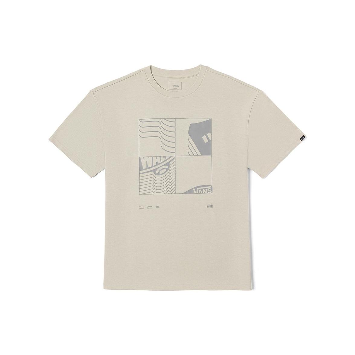 

Vans Geometric Print Crew Neck Short Sleeve T-Shirt Off White Unisex VN0009ZV2N1 XL