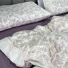 Premium French Cotton Double Gauze Lace Set: A-Class Mother & Baby Grade, 100% Pure Cotton, Three-Piece