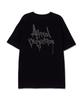 ASTRAL PROJECTION Pen Graffiti Lettering Logo Supima Cotton Round Neck Short Sleeve T-Shirt_Black